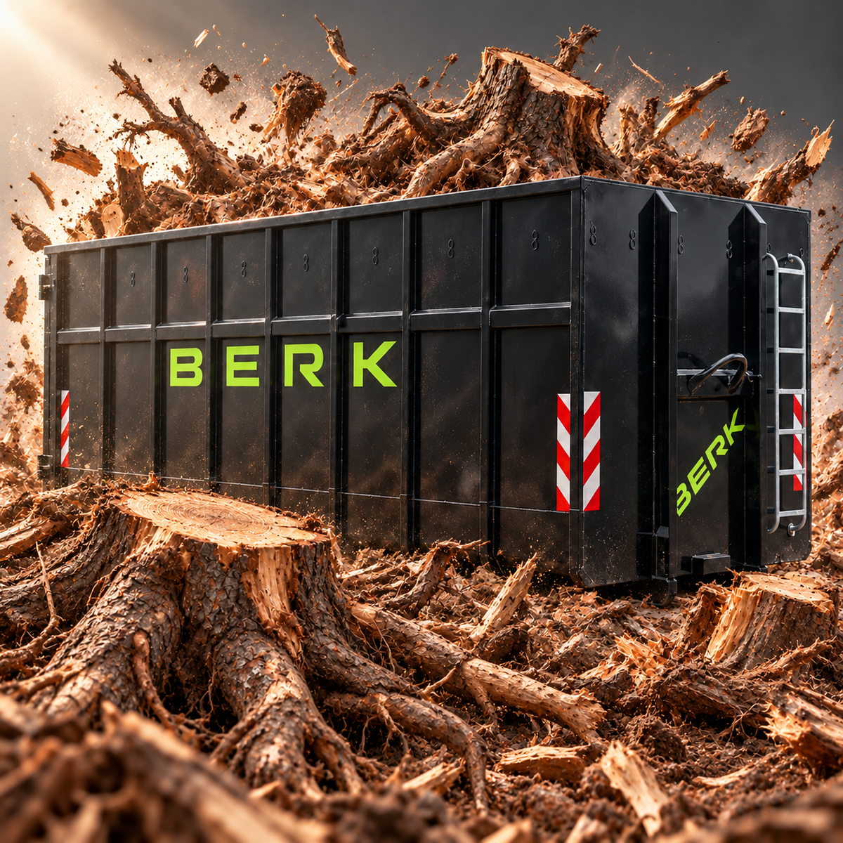 Container für Wurzeln & Baumstubben